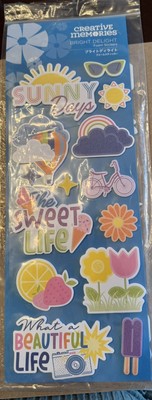 Creative Memories BRIGHT DELIGHT FOAM Stickers New fr. Secret Box 2 -2024