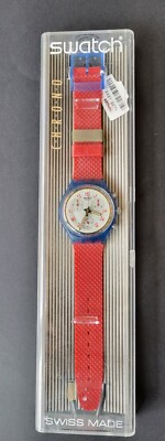 未使用 SWATCH CHRONO SCN103 JFK 1992 Swatch SCN103 JFK Chronograph Watch | Colorful Vintage