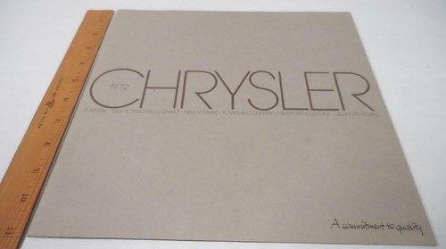 Chrysler 1972 línea completa concesionario de automóviles folleto de ventas de autos nuevos, en muy buena condición - Imagen 2 de 11