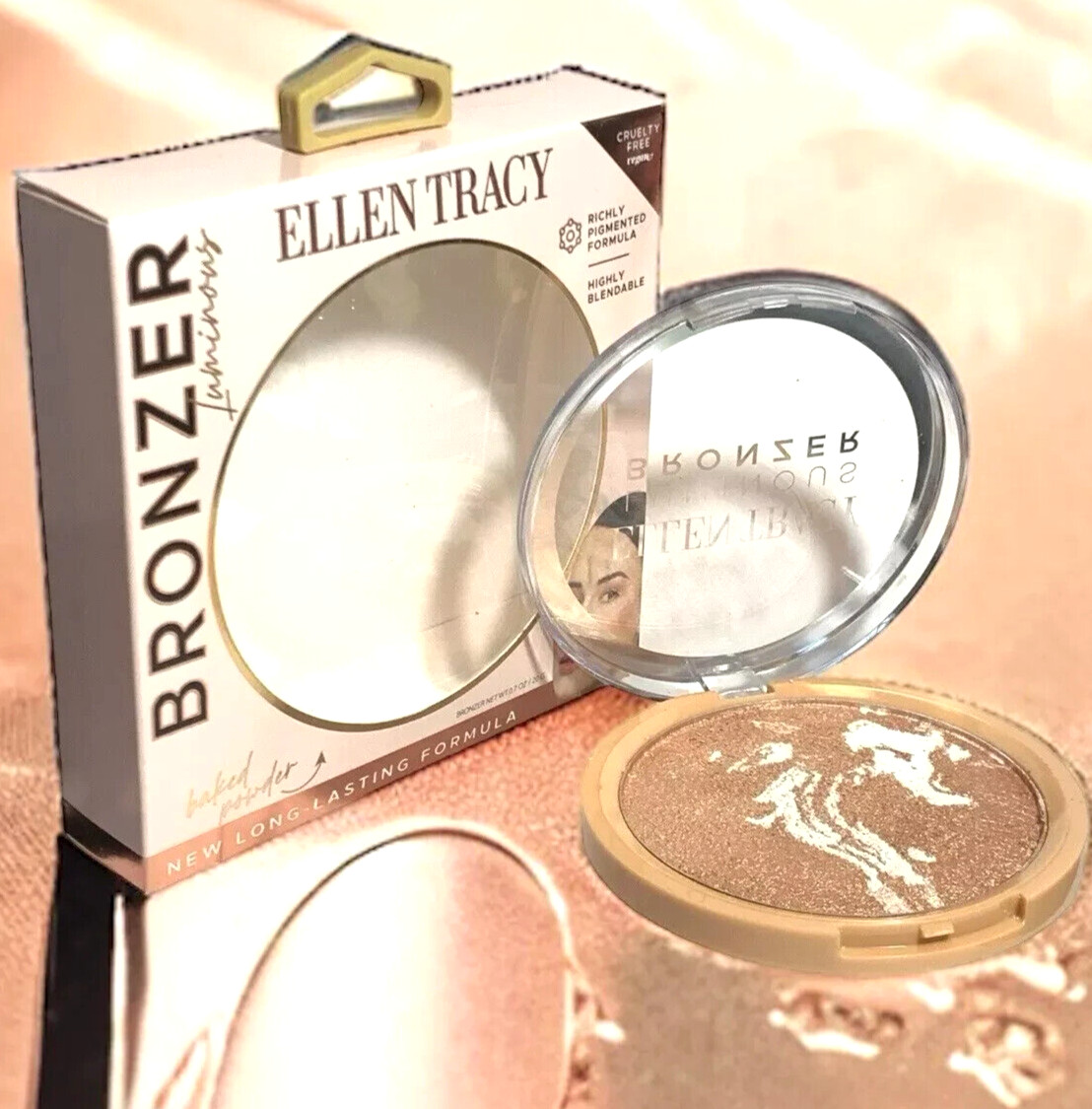 Ellen Tracy Luminous FACE Bronzer  BAKED POWDER LONG LASTING FORMULA 20g