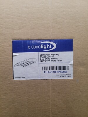 E-conolight E-HLC14B-HK50UW LED linear High Bay 14,500 lumens