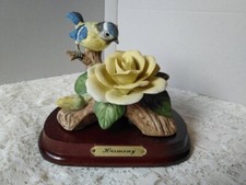 Valentino SR1005 - Garden Rose Collection 'Harmony'  Blue Tit Figurine