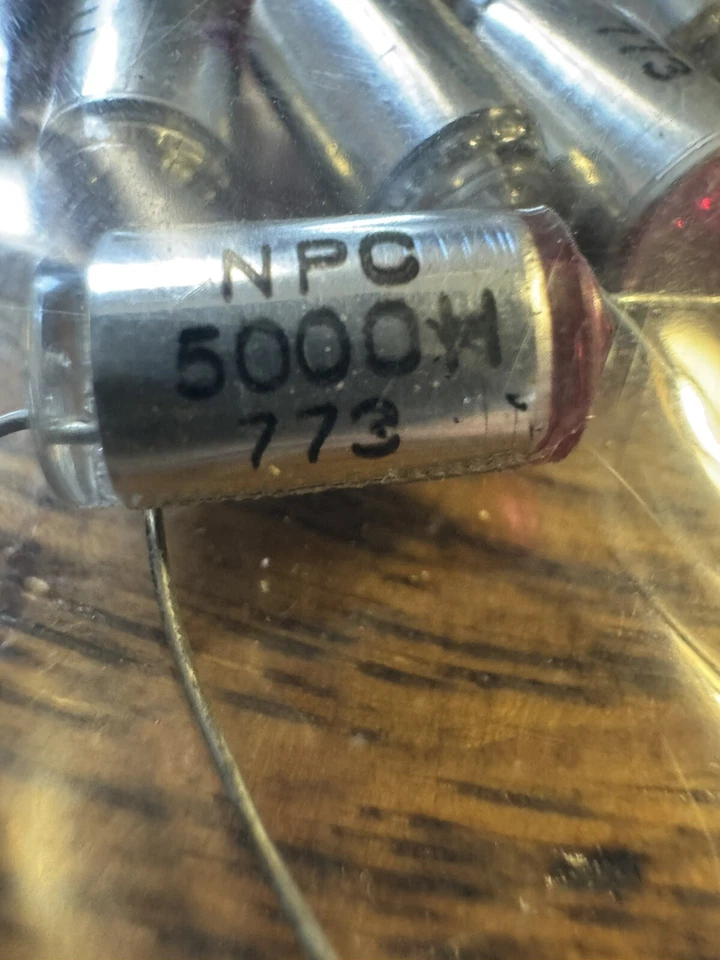 8 piezas. Película de poliestireno condensador de audio RADIO de colección 0,005 UF NPC 773 envío gratuito Foto 4 de 4