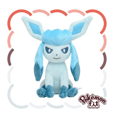 Pokemon Center Fit Plush Doll - 471 Glaceon 5.5in Ice Snow Blue Sinnoh Go JP