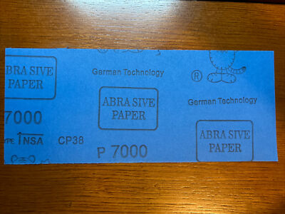 7000 Grit Sandpaper Wet or Dry Sheets, 9'' x 3.6'' Single or Bulk. Ship from US