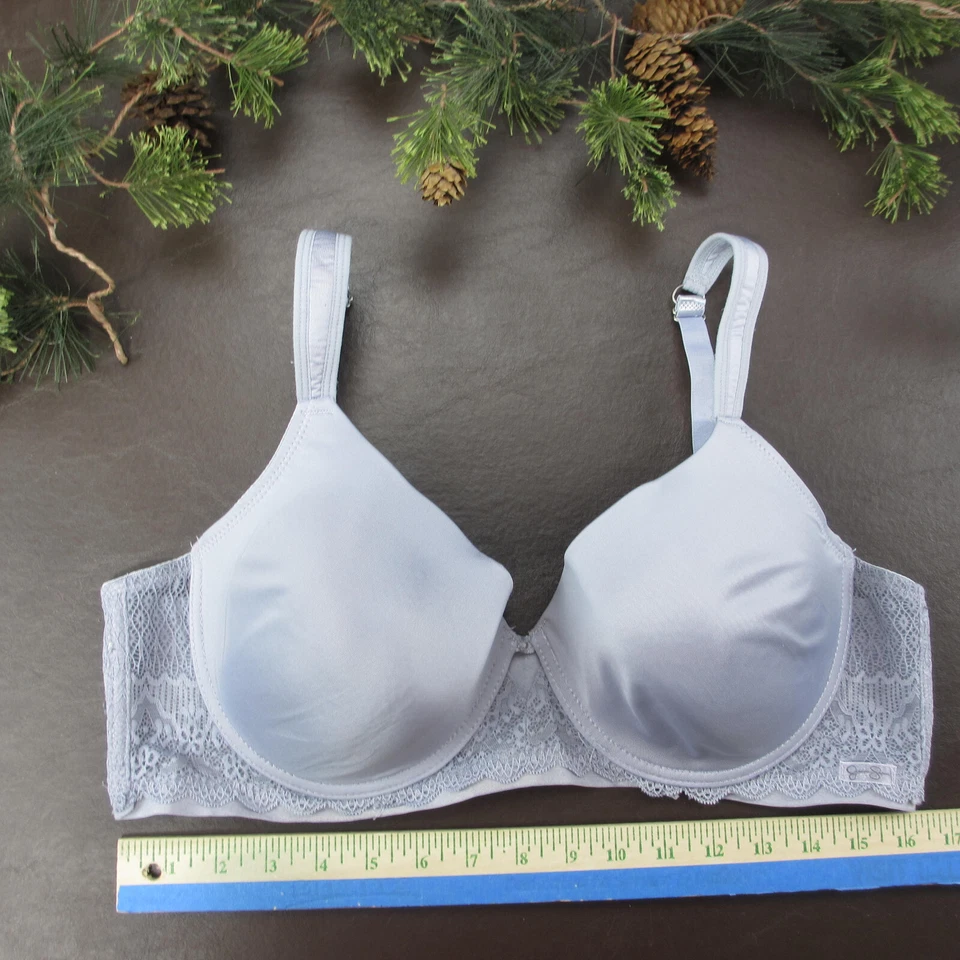 Sujetador Jessica Simpson 42C púrpura acolchado con aros cierre ajustable trasero Foto 2 de 4