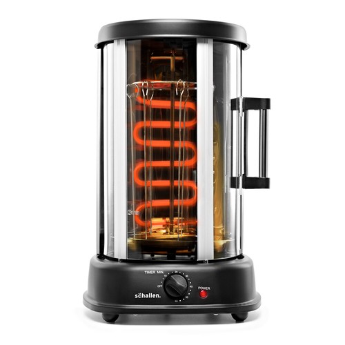 Schallen Electric 1500W 360° Rotating 21L Rotisserie Grill Kebabs