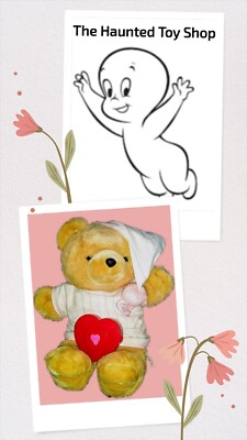 【USED】heartful teddy bear pajamas Vintage 