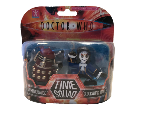 DOCTOR WHO TIME SQUAD - SUPREME DALEK CLOCKWORK MAN TWIN SET 10. DR ERA