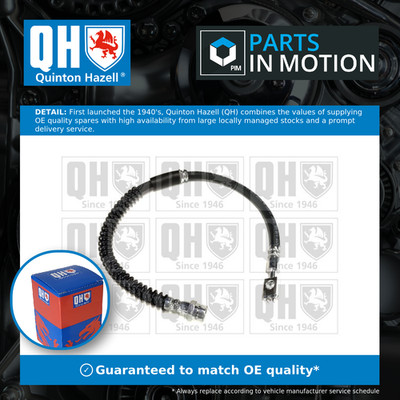 Brake Hose fits SEAT ALTEA 5P, 5P1 Front 2004 on Hydraulic QH 1K0611701H Quality