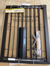 Cumbor 36" Extra Tall Baby Gate for Stairs, 29.7-51" Wide Dog Gate for Doorway