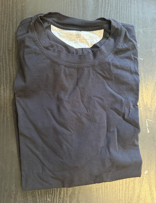 Brunello Cucinelli Men s Blue Crew Neck Solid Cotton Long Sleeve T-Shirt 2XL