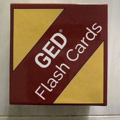 NEW GED Test Prep Study Cards Review and Practice Test Questions for GED
