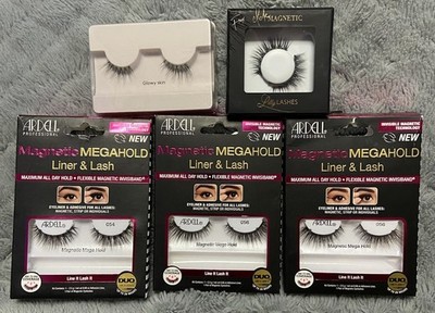 Lot of 5 False Lashes Lilly Lashes Ardell Natural Black Faux Lashes Retail $73+