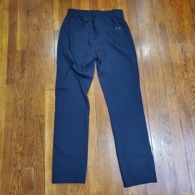 Under Armour Showdown Pants Mens 31x33 Black Golf Chino Performance 1309545