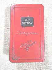Snap On Tools Dbp115 Drill Bit Set Metal Box W 4 Bits Made In Usa. Snap On Tools Dbp115 Drill Bit Set Metal Box W 4 Bits Made In Usa.