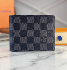 Authentic Louis Vuitton Multiple Bifold Wallet Damier Graphite Canvas