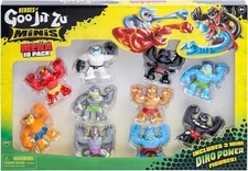 Heroes of Goo Jit Zu Minis Mega 10 Pack Stretchy Squishy 2.5" Figures Ages 4+