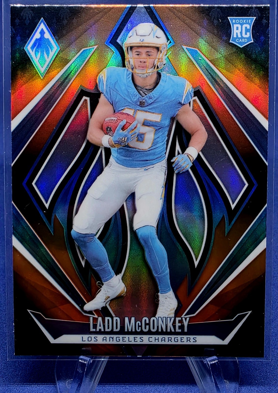 2024 Phoenix Football Ladd McConkey RC Silver Prizm #216 RC! SP! Chargers