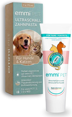 Emmi-Pet Ultraschall Zahnpasta Für Hunde & Katzen 1X 75 Ml I Für Alle Emmi-Pet U