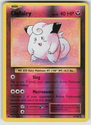 Clefairy 63/108 Reverse Holo XY Evolutions