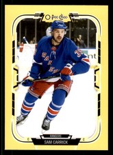 2025-26 O-Pee-Chee Yellow Border #183 Sam Carrick New York Rangers
