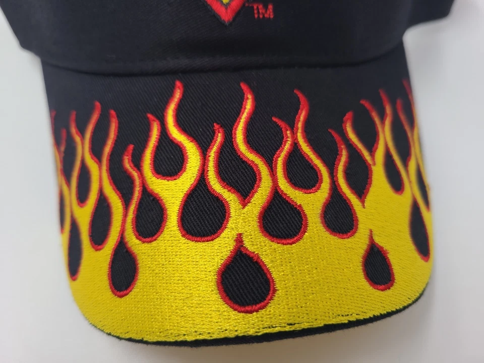 复古 Superman Flames Drew Pearson Marketing Sun 高尔夫遮阳帽可调节帽子 — 第 3/4 张图片