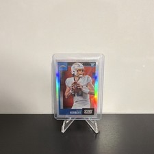 Score 2020 Justin Herbert Rookie #443 Los Angeles Chargers Blue Parallel Card. rookie card picture