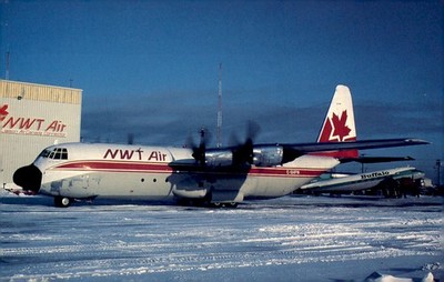 Yellowknife, NWT Air Lockheed L-100-30 Hercules, 1991 Postcard