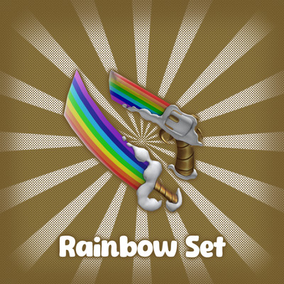 Rainbow Set MM2 Godly Bundle / Cheap and Quick Delivery (Murder Mystery 2)