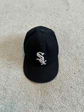 New Era Chicago White Sox 59FIFTY Fitted Hat Black Size 7 MLB On-Field Cap