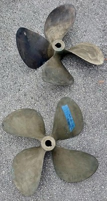 PAIR OF 28 X 33 BRONZE BOAT PROPELLER HyTorq HY TORQ 28R33 28L33 Boar 2 