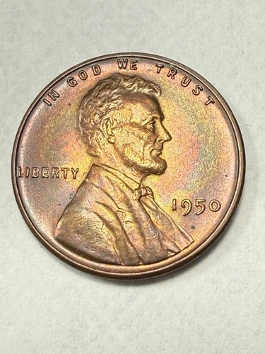** 1950 LINCOLN CENT- BU  (UPGRADE THAT SPOT IN YOUR SET) MONSTER TONER🔥**