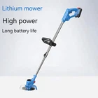 Electric Cordless Grass Trimmer Length Adjustable Rechargeable Lawn Mower 