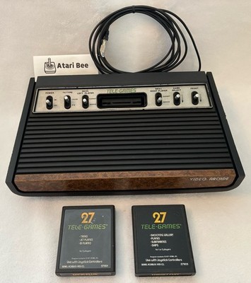 TESTED Tele-Games Atari 2600 Beautiful Heavy Sixer Console Sunnyvale USA - Video