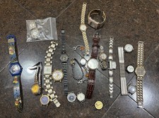 Lotto 22 Facce Orologio Vintage Timex Acqua Disney Faux-Rolex Generico Ricambi Junk Art