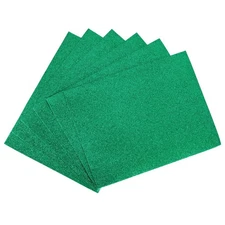 Dark Green Glitter EVA Foam Sheets 11 x 8 Inch 2mm Thick for Crafts DIY 6 Pcs