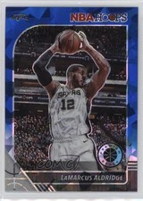 2019 Panini NBA Hoops Premium Stock Blue Cracked Ice Prizm LaMarcus Aldridge 9r5