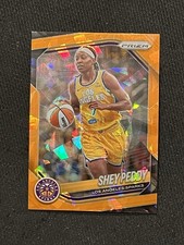 SHEY PEDDY 2025 Panini PRIZM WNBA ORANGE CRACKED ICE Holo Los Angeles Sparks 136