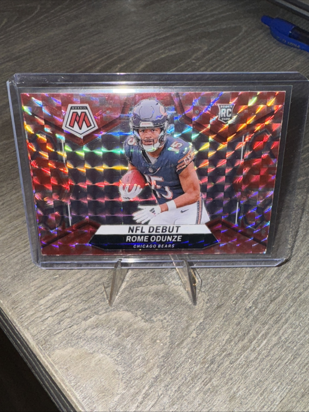 ROME ODUNZE 2024 MOSAIC NFL DEBUT ROOKIE RED CAMO PRIZM RC