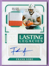 2024 NATIONAL TREASURES LASTING LEGACIES PATCH AUTO HOLO SILVER FRANK GORE 6/25
