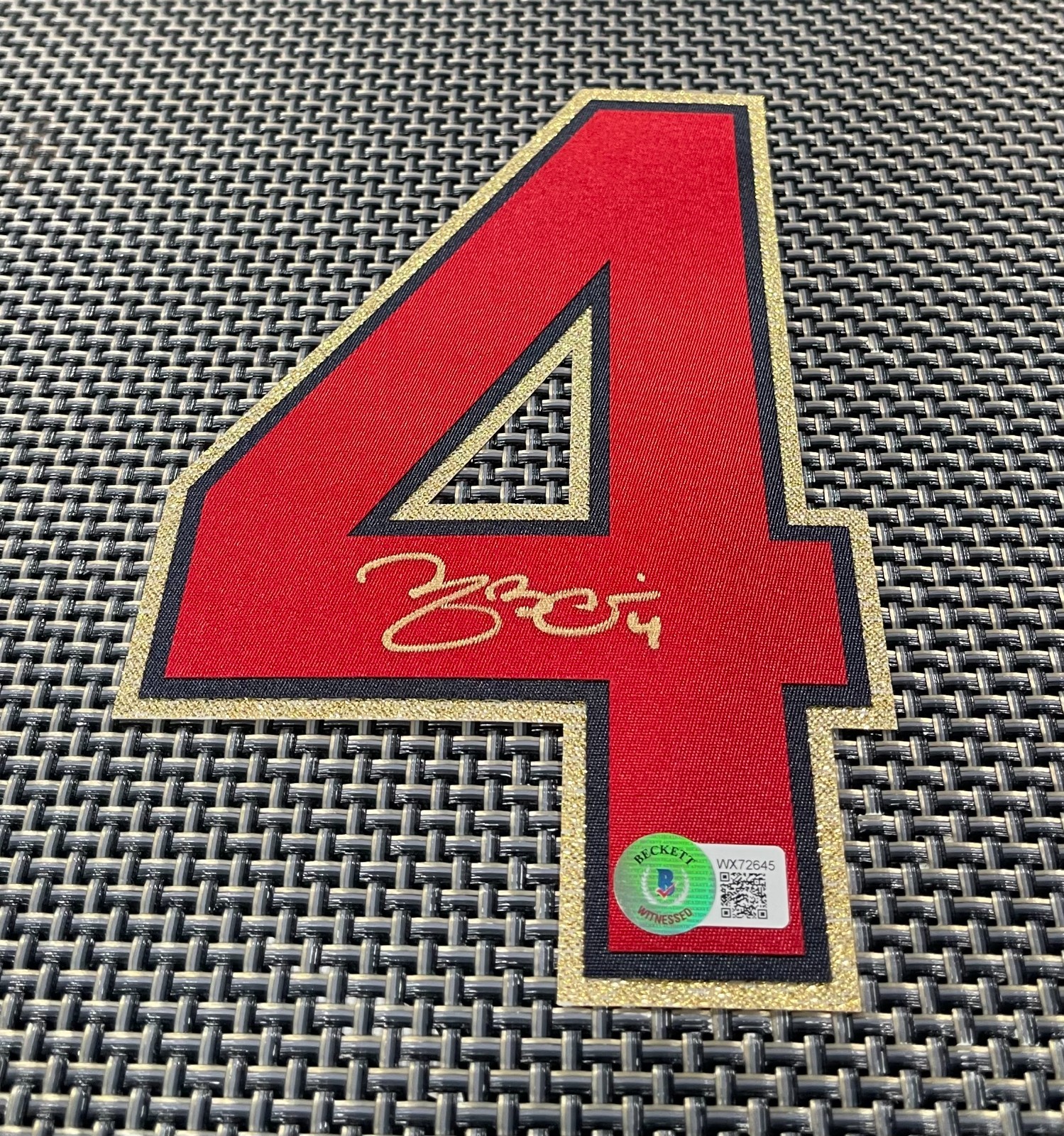 Yadier Molina Autographed Signed St. Louis Cardinals Gold Edged Jersey Number w/Beckett 