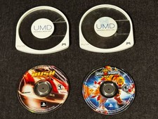 PlayStation PSP 2 Game Disc Lot Rush And Invizimals EUC