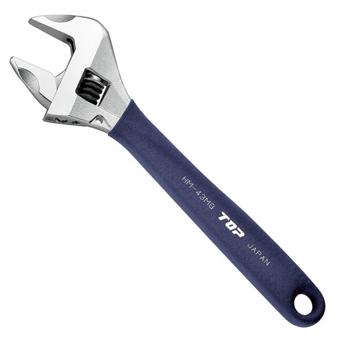 TOP Adjustable wrench Mouth opening 0~43mm HM-43MGNB Made in Japan