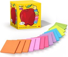 NEW Post-it 3M Super Sticky Notes Bright Colors 3x3 inch - 15 Pads