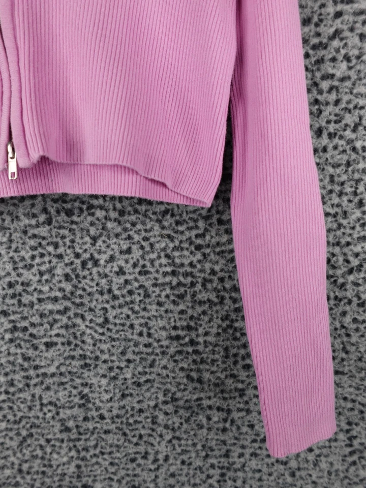 Cárdigan John Galt Brandy Melville Arden Sudadera con Capucha Doble Cremallera Rosa Talla Única Foto 4 de 4