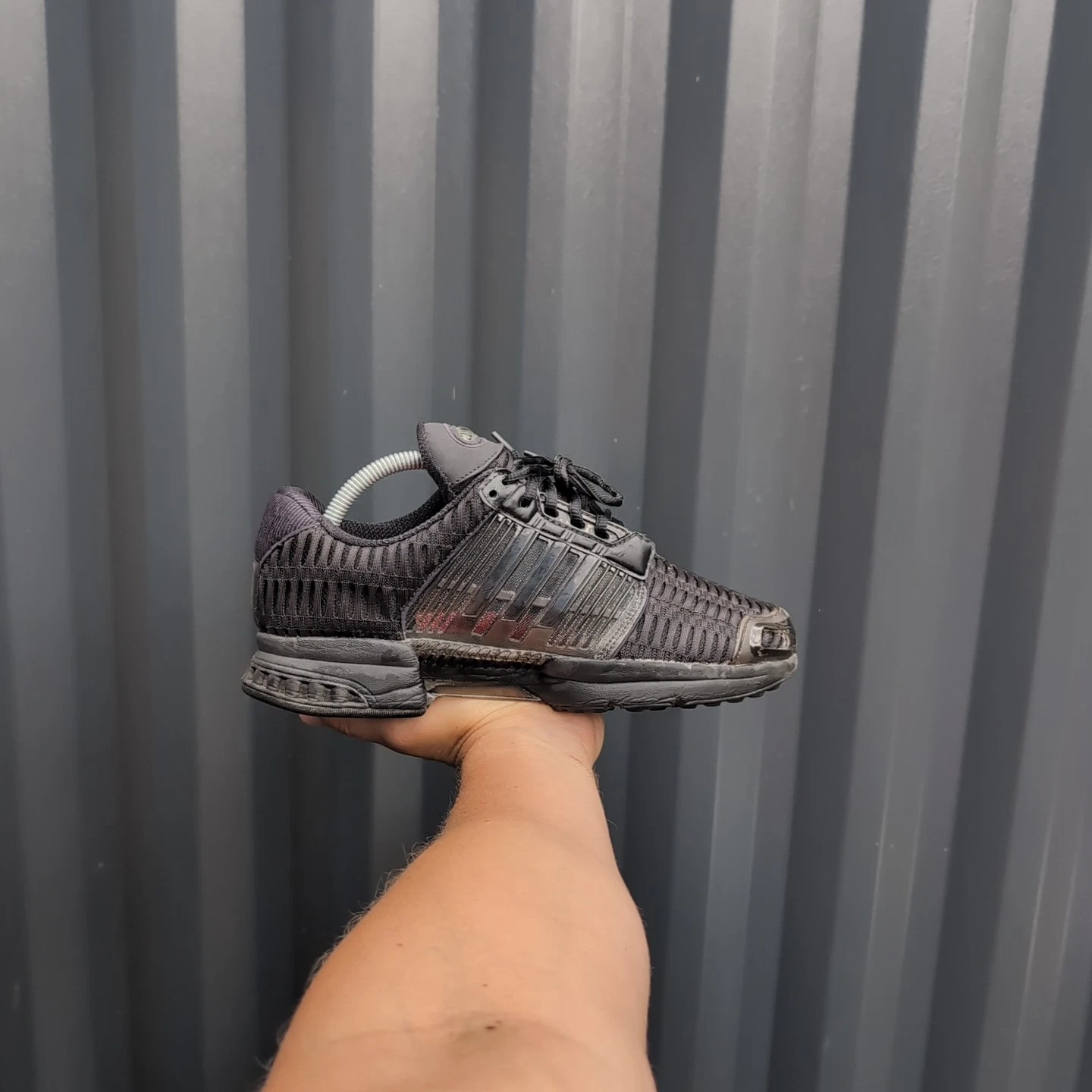 UK 7 Scarpe da ginnastica Adidas da uomo taglia Climacool 1 Triple Black BA8582