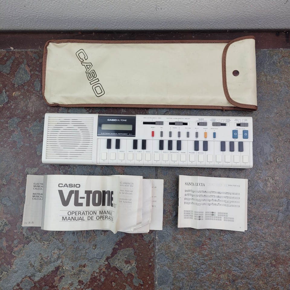 Vintage Casio VL-Tone Keyboard Calculator W/Case