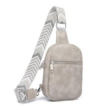 Anti Theft Crossbody Bags for Women with Zipper Lock, RFID Small Sling Grey