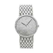 Audemars Piguet Vintage White Gold Quartz 32mm Diamond Bracelet Watch